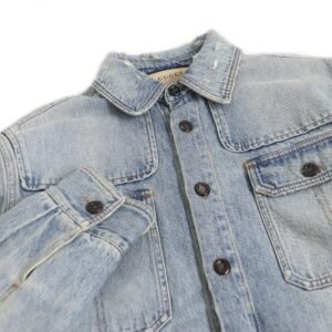 GUCCI Denim Jacket Main: 100% cotton, Part: 80% acrylic, Part: 20% polyester, Sleeve lining: 68% rayon, Sleeve lining: 32% silk Indigo blue mens 44 Used | AlmaBagz