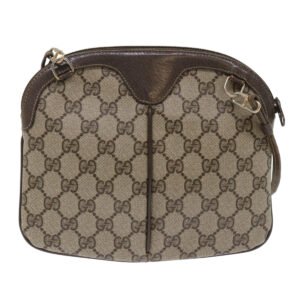 GUCCI GG Canvas Web Sherry Line Shoulder Bag Beige Red 904 02 047  tb688 | AlmaBagz