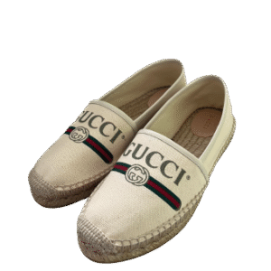 Gucci espadrilles, Web Cream Canvas | AlmaBagz