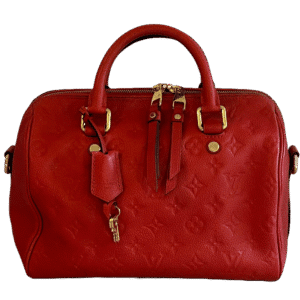 Louis Vuitton Speedy 25 Bandouliere, Monogram Empreinte | AlmaBagz