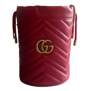 Gucci GG Marmont Metelasse, Mini Bucket bag | AlmaBagz