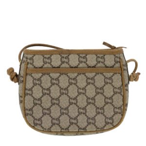 GUCCI GG Plus Canvas Shoulder Bag PVC Leather Beige  th3722 | AlmaBagz