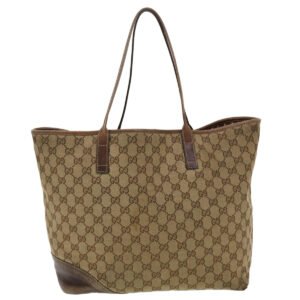 GUCCI GG Canvas Tote Bag Beige 169945  th3742 | AlmaBagz