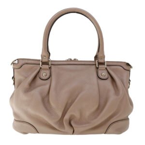 GUCCI Hand Bag Leather 2way Pink 247902 th3878 | AlmaBagz