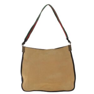 GUCCI Web Sherry Line Shoulder Bag Canvas Beige Green Red  ti1172 | AlmaBagz