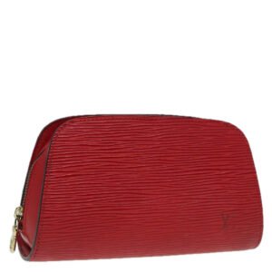 LOUIS VUITTON Epi Dauphine PM Pouch Castilian Red M48447 LV Auth ti1951 | AlmaBagz