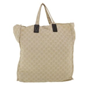 GUCCI GG Canvas Tote Bag Beige 283411  tp616 | AlmaBagz