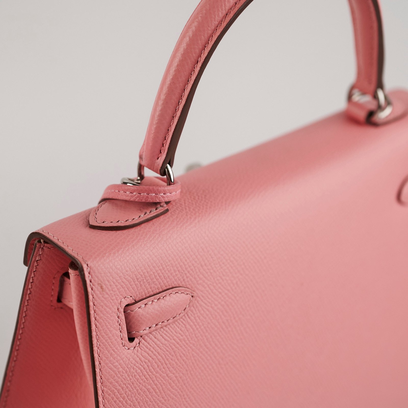 Hermes Kelly 25 Sellier Epsom Rose Confetti - Y Stamp | AlmaBagz - Image 6