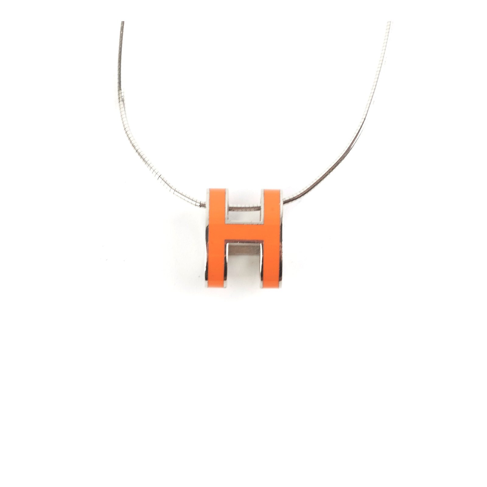 Hermes H Necklace Orange | AlmaBagz - Image 6