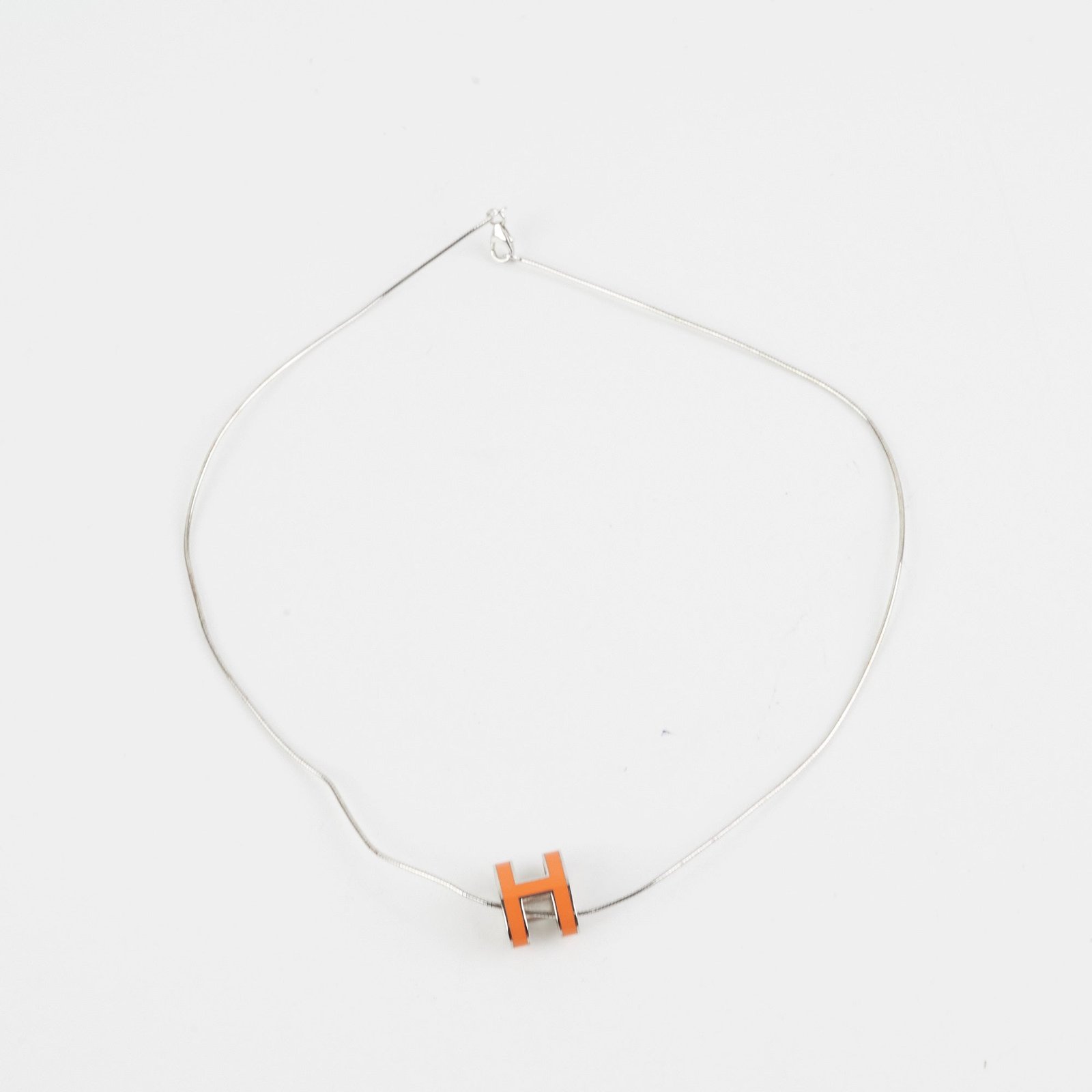 Hermes H Necklace Orange | AlmaBagz - Image 2