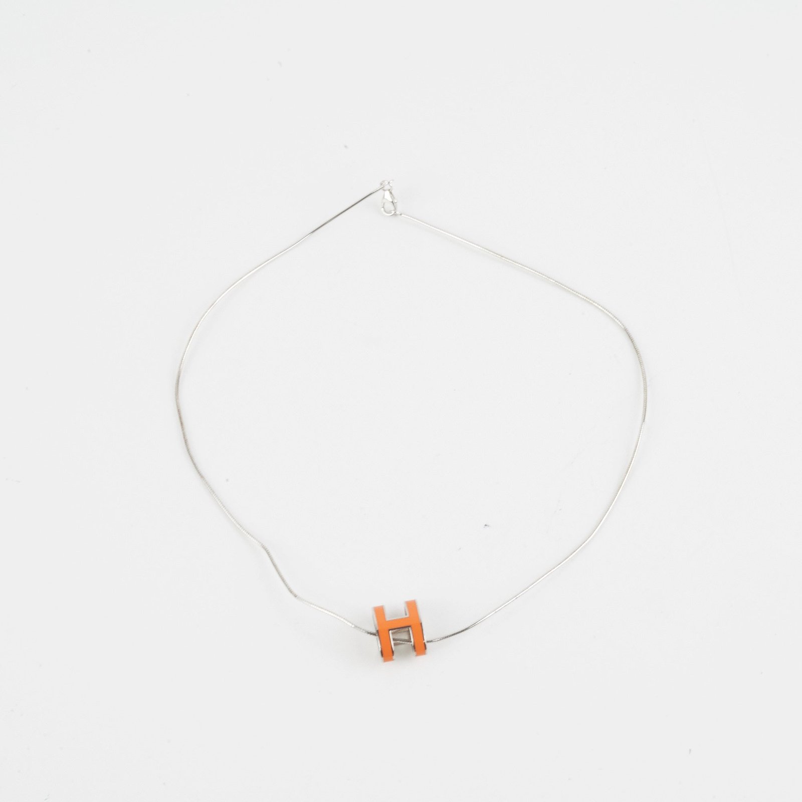 Hermes H Necklace Orange | AlmaBagz