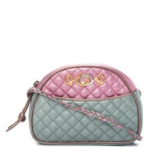 Gucci Quilted Trapuntata Crossbody Bag in Pink and Blue | AlmaBagz