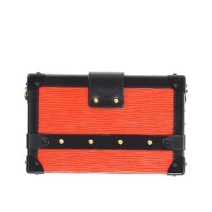 LOUIS VUITTON Red Epi Petite Malle Shoulder Bag | AlmaBagz