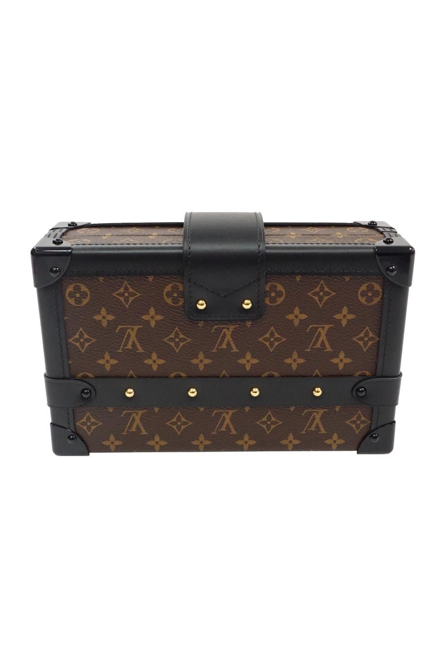 LOUIS VUITTON Brown Monogram Canvas Petite Malle Shoulder Bag | AlmaBagz