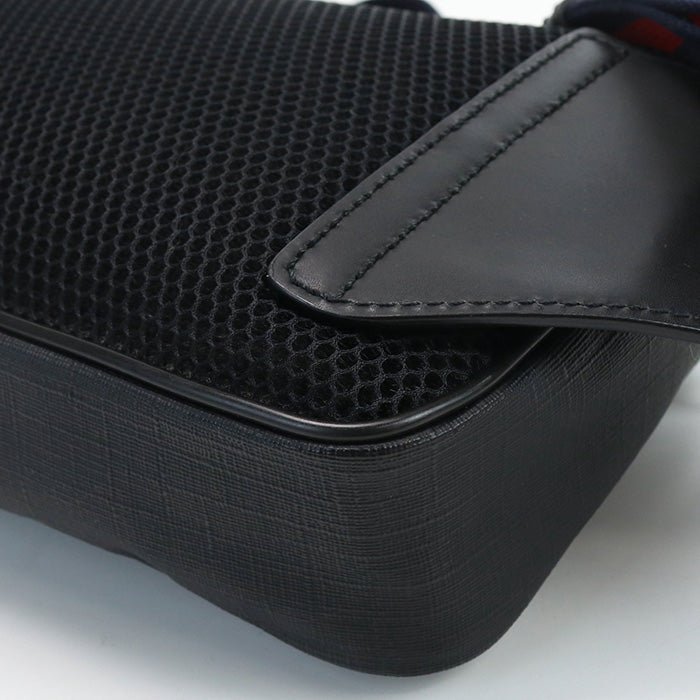 GUCCI 474293 K9RRN 1095 Belt bag Soft GG Supreme Waist bag PVC black mens | AlmaBagz - Image 8