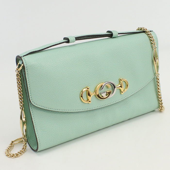 GUCCI 572375 2WAY Shoulder Bag/Handbag Zumi leather Green Women | AlmaBagz - Image 10