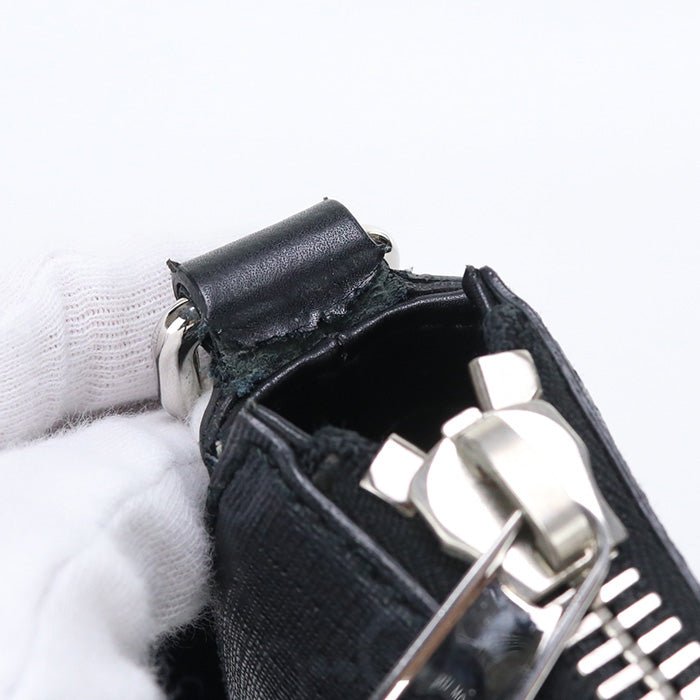 GUCCI 474137 K5RLN 1095 Shoulder Bag GG Supreme Diagonal PVC Black mens | AlmaBagz - Image 8