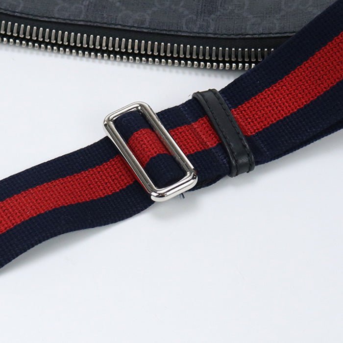 GUCCI 474137 K5RLN 1095 Shoulder Bag GG Supreme Diagonal PVC Black mens | AlmaBagz - Image 9