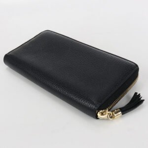 GUCCI 598187 Zip around wallet Soho PurseZip leather black Women | AlmaBagz