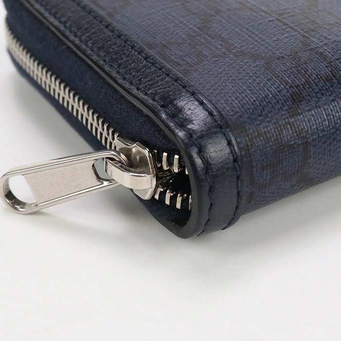 GUCCI 706844 UULBN 4055 Ofidia PurseZip Around GG Supreme navy mens | AlmaBagz - Image 7