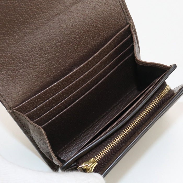 GUCCI 598662 96IWG 8745 GG wallet Ofidia Bi-fold wallet Supreme beige Women | AlmaBagz - Image 3