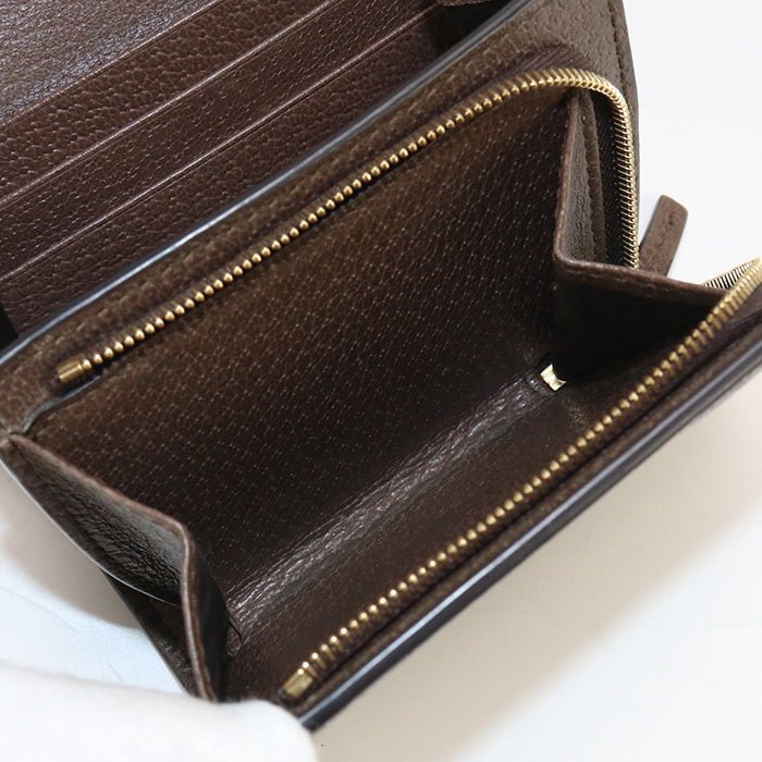 GUCCI 598662 96IWG 8745 GG wallet Ofidia Bi-fold wallet Supreme beige Women | AlmaBagz - Image 4