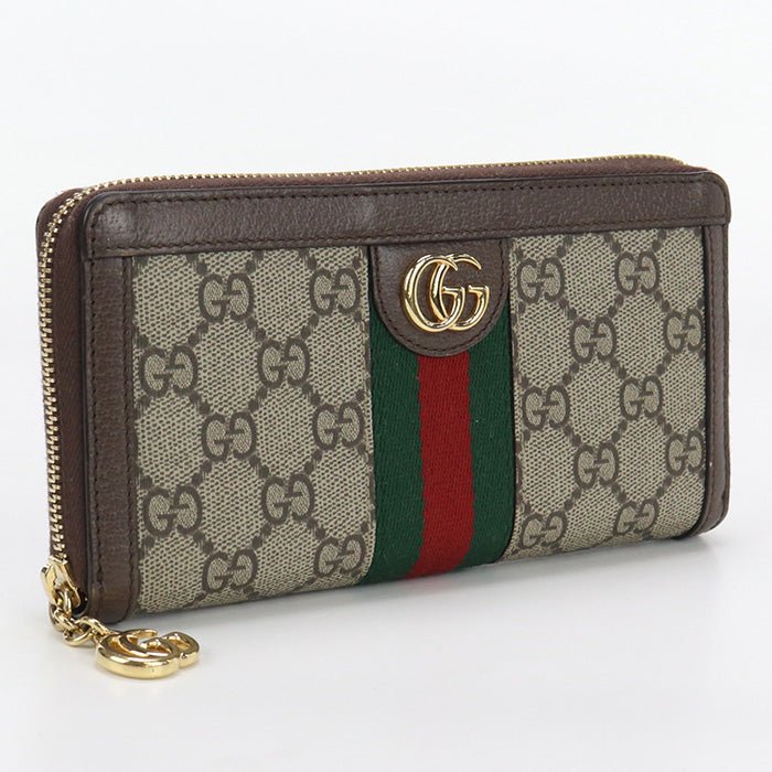 GUCCI 523154 96IWG 8745 Ofidia PurseZip Around GG Supreme beige Women | AlmaBagz - Image 9