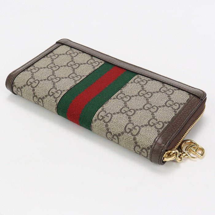 GUCCI 523154 96IWG 8745 Ofidia PurseZip Around GG Supreme beige Women | AlmaBagz