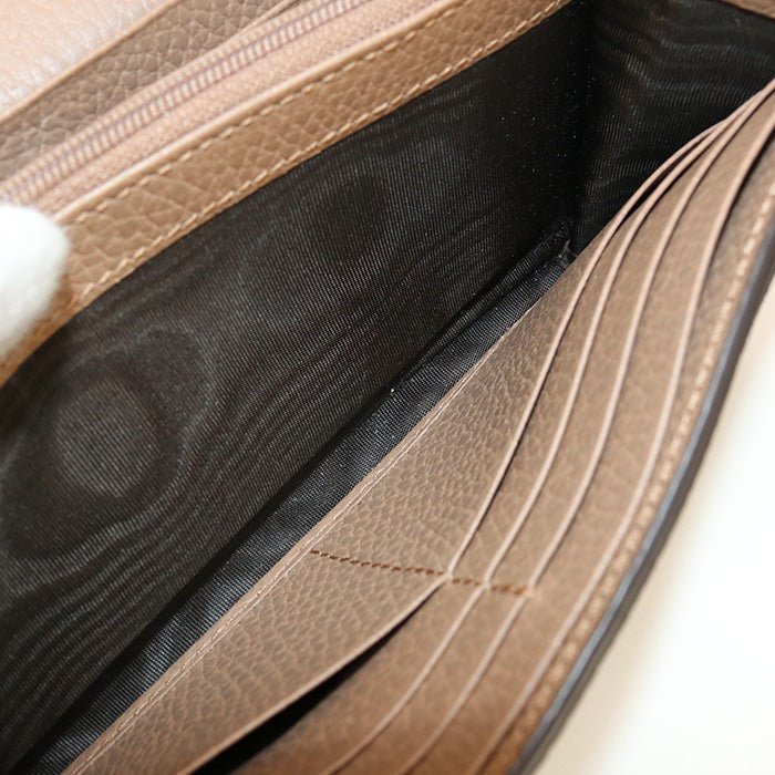 GUCCI 456116 17WAG 5788 Bicolor Continental Long wallet GG Supreme beige Women | AlmaBagz - Image 6