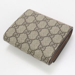 GUCCI GU85910 Medium wallet By color Folded wallet GG Supreme beige Women | AlmaBagz