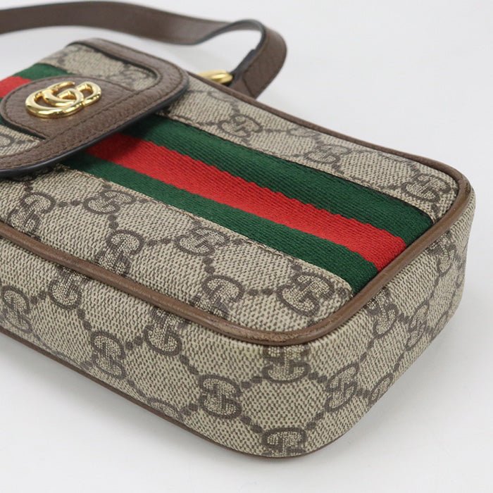 GUCCI 598912 Mini Shoulder Bag Ofidia Diagonal GG Supreme/leather beige Women | AlmaBagz - Image 7