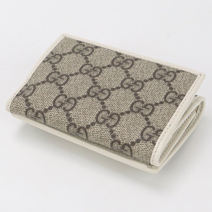 GUCCI 644462 Tri-fold wallet Gucci Horsebit 1955 GG Supreme/leather beige Women | AlmaBagz