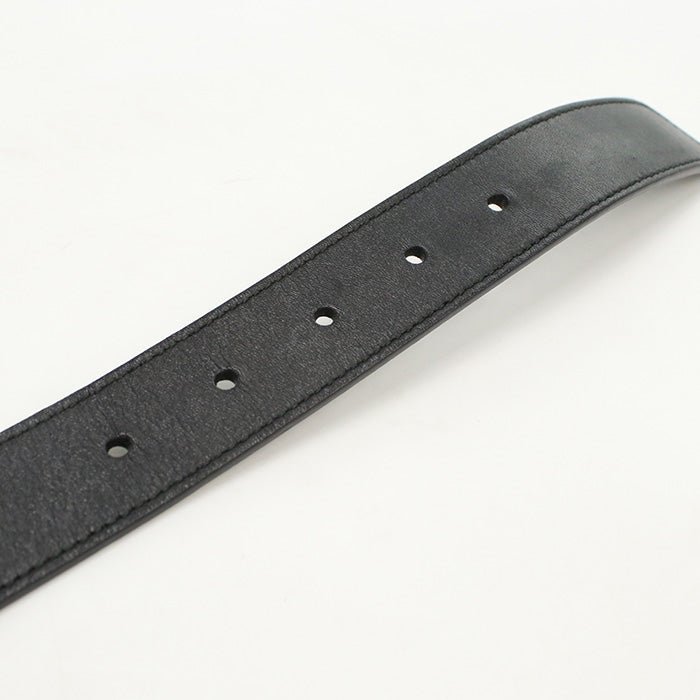 GUCCI 414516 AP00T 1000 belt GG Marmont Double G Slim belt leather black mens | AlmaBagz - Image 3