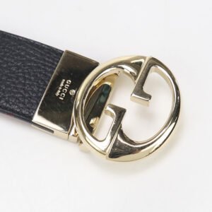 GUCCI 450000 CAO2G Reversible belt leather Black Women | AlmaBagz