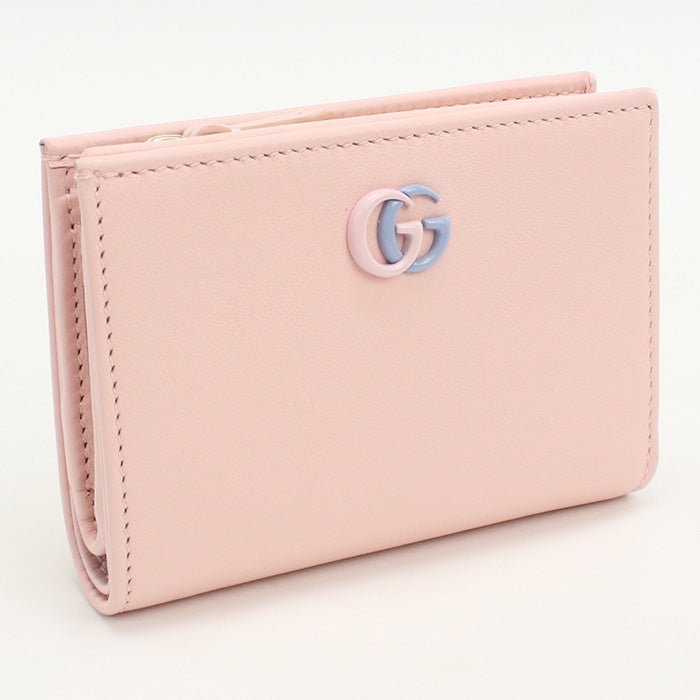 GUCCI 790063 Wallet Double G Folded wallet leather pink Women | AlmaBagz - Image 6