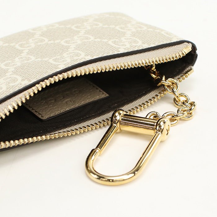 GUCCI 772321 Coin case GG Supreme Coin Pocket GG Supreme Canvas Women beige | AlmaBagz - Image 3