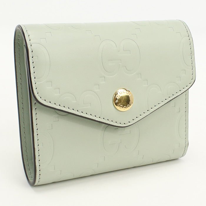 GUCCI 772793 Tri-fold wallet GG logo Three fold wallet leather green Women | AlmaBagz - Image 7