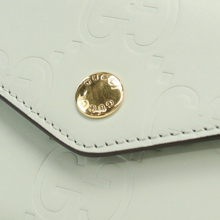 GUCCI 772793 Tri-fold wallet GG logo Three fold wallet leather green Women | AlmaBagz - Image 6