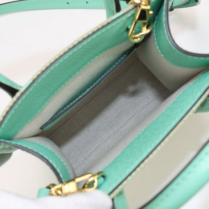 GUCCI 671623 Tote Bag Jumbo GG 2WAY Mini Tote Bag GG canvas, leather beige Women | AlmaBagz - Image 3