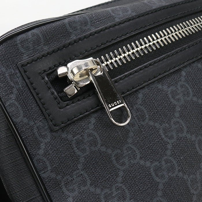GUCCI 474293 body bag GG Supreme Belt bag/Sling Bag GG Supreme Canvas black mens | AlmaBagz - Image 6