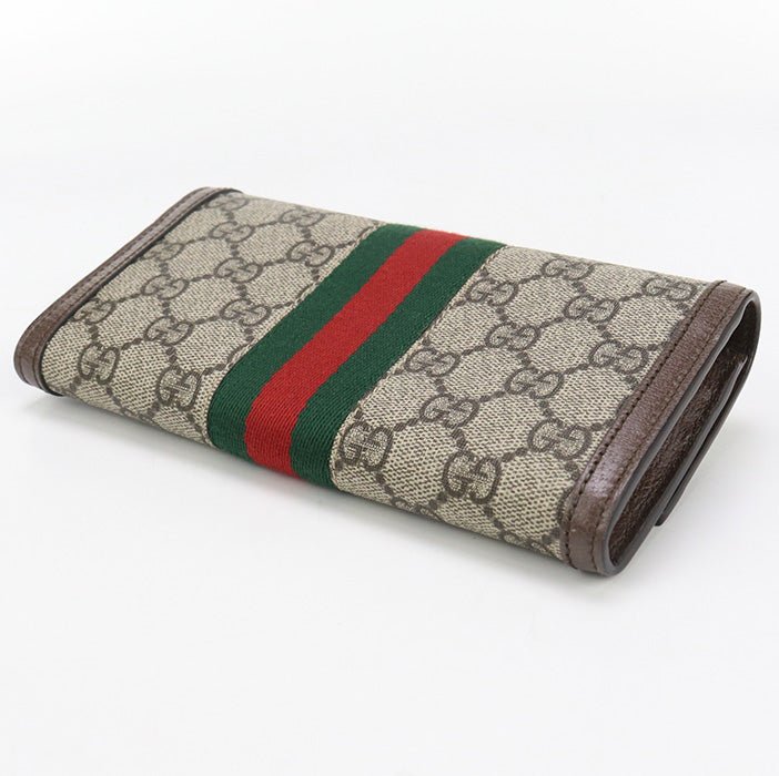 GUCCI 523153 Long Wallet Ofidia GG Continental Wallet GG Supreme Canvas, leather multicolor Women | AlmaBagz