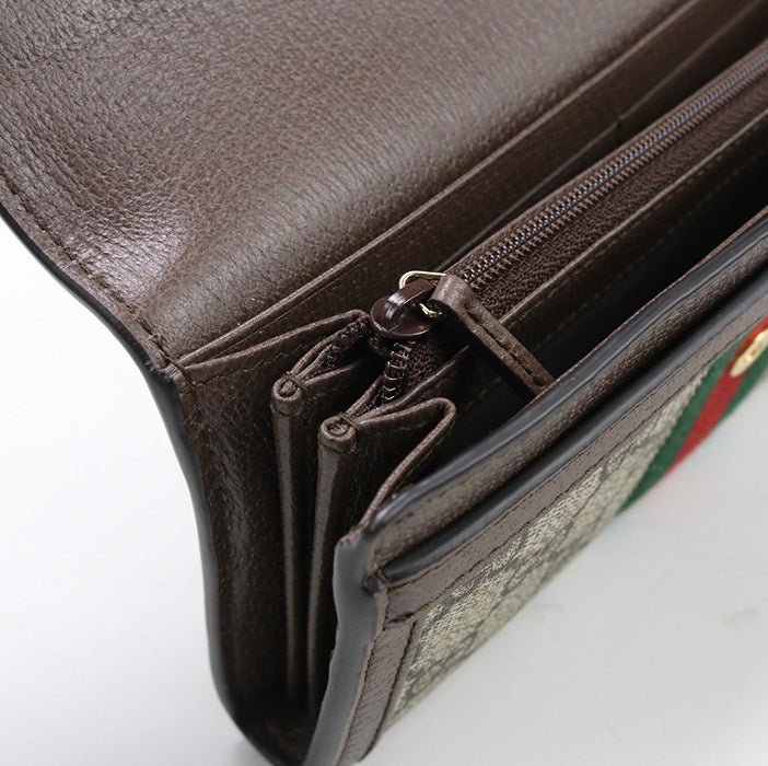 GUCCI 523153 Long Wallet Ofidia GG Continental Wallet GG Supreme Canvas, leather multicolor Women | AlmaBagz - Image 3
