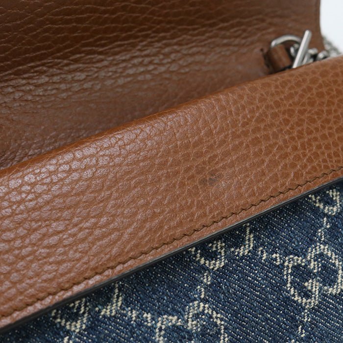 GUCCI 476432 Duonisos Mini 2-Way Bag Shoulder Bag leather, GG denim blue Women | AlmaBagz - Image 4