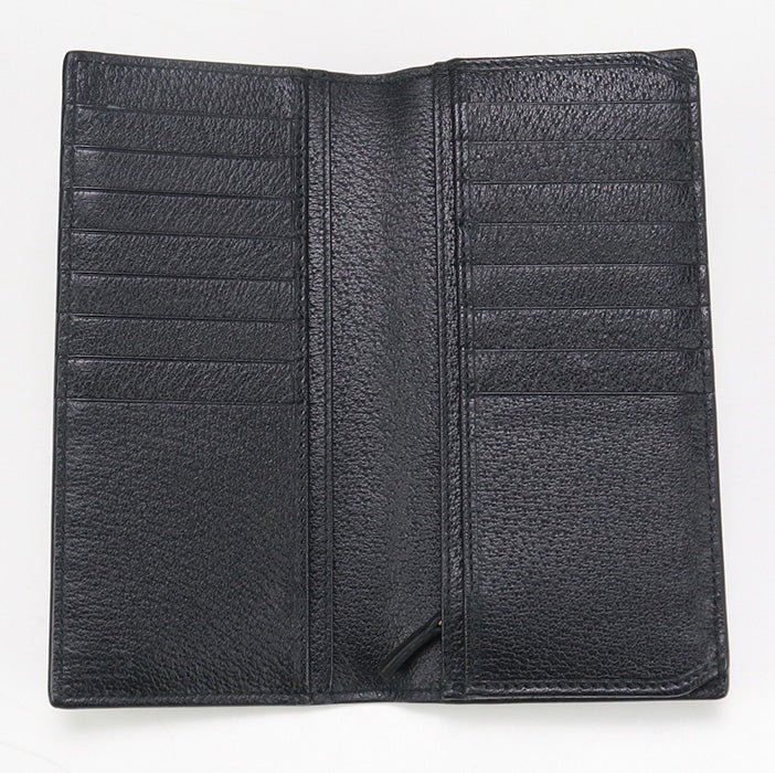 GUCCI 428740 Long wallet GG Marmont Double G Folding long wallet leather black mens | AlmaBagz - Image 2