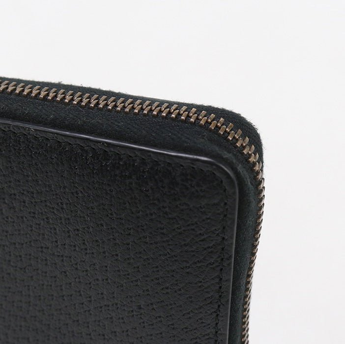 GUCCI 428736 Long Wallet GG Marmont Zip around wallet leather black unisex | AlmaBagz - Image 5