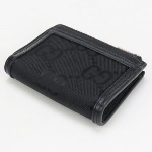 GUCCI GU89280 L-shaped zipper miniwallet Off the gridCoinPocket Nylon Black mens | AlmaBagz