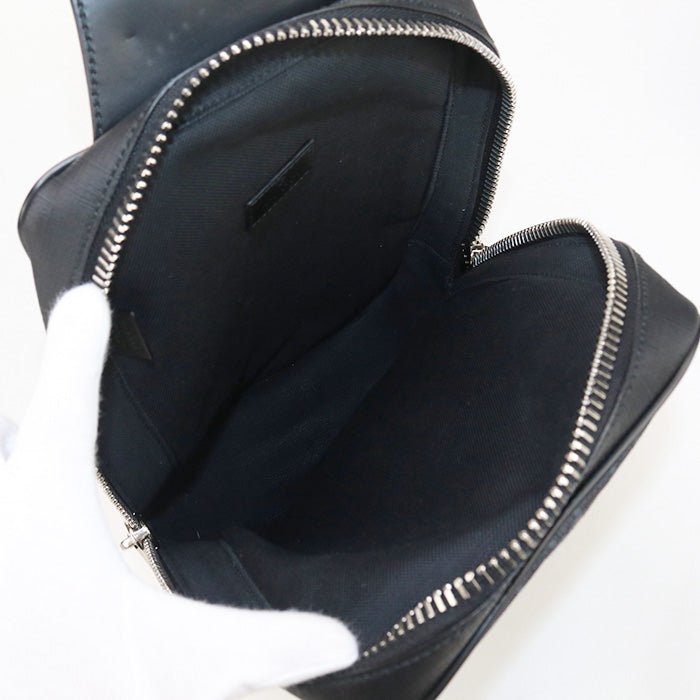 GUCCI 478325 body bag Soft GG Supreme Belt bag GG Supreme Canvas black mens | AlmaBagz - Image 3