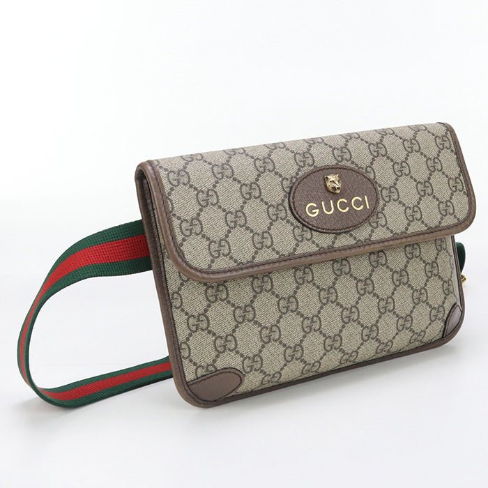 GUCCI 493930 body bag Neo vintage Belt Bags Crossbody Bags GG Supreme Brown mens | AlmaBagz - Image 8