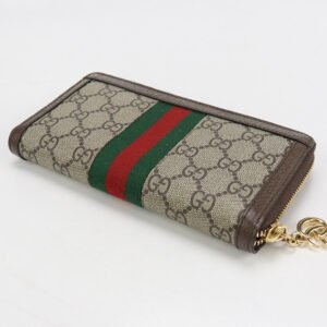 GUCCI 523154 96IWG 8745 Long Wallet Ophidia GG Zipper Wallet GG Supreme Canvas, leather Multicolor Women | AlmaBagz