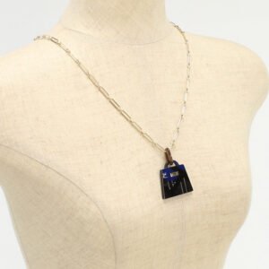 HERMES Amulet Kelly GM Necklace Buffalo horn Black Women | AlmaBagz